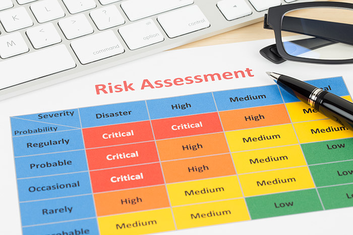 Lead climbing risk assessment in rope access